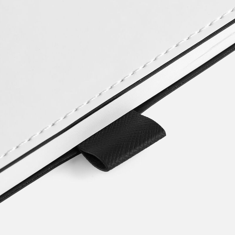 Ежедневник White Shall, недатированный, бело-черный арт.15751.36