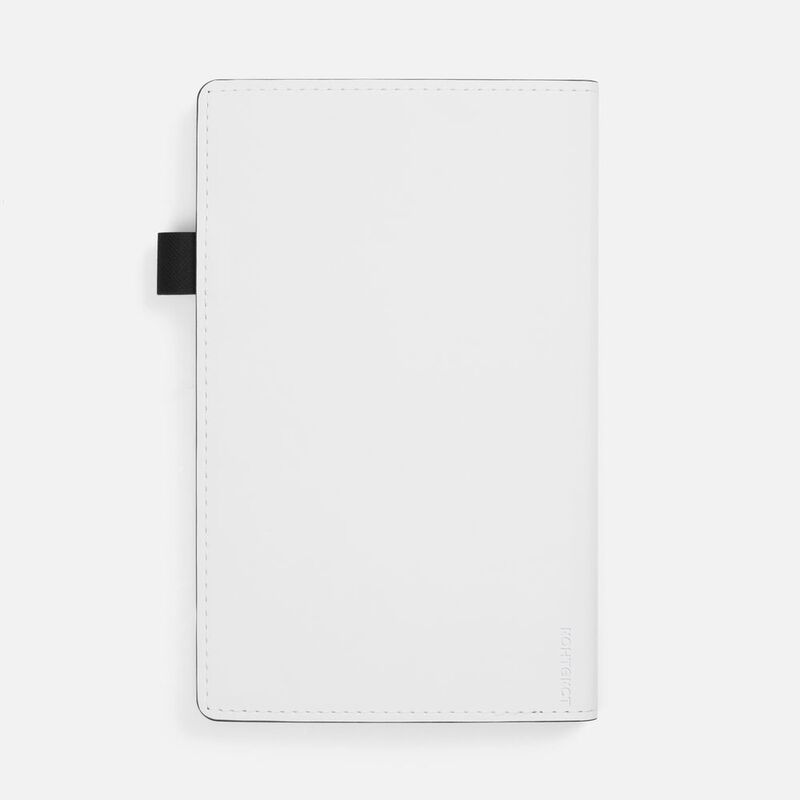 Ежедневник White Shall, недатированный, бело-черный арт.15751.36