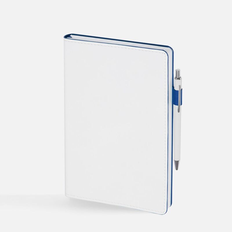 Ежедневник White Shall, недатированный, бело-синий арт.15751.46