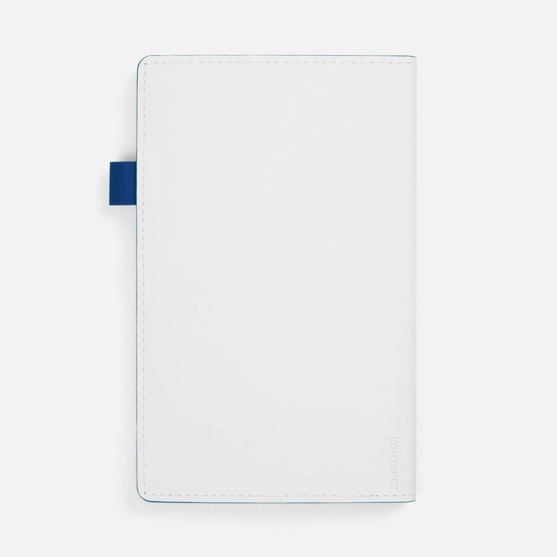 Ежедневник White Shall, недатированный, бело-синий арт.15751.46