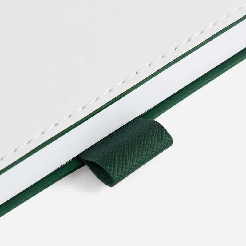 Ежедневник White Shall, недатированный, бело-зеленый арт.15751.96