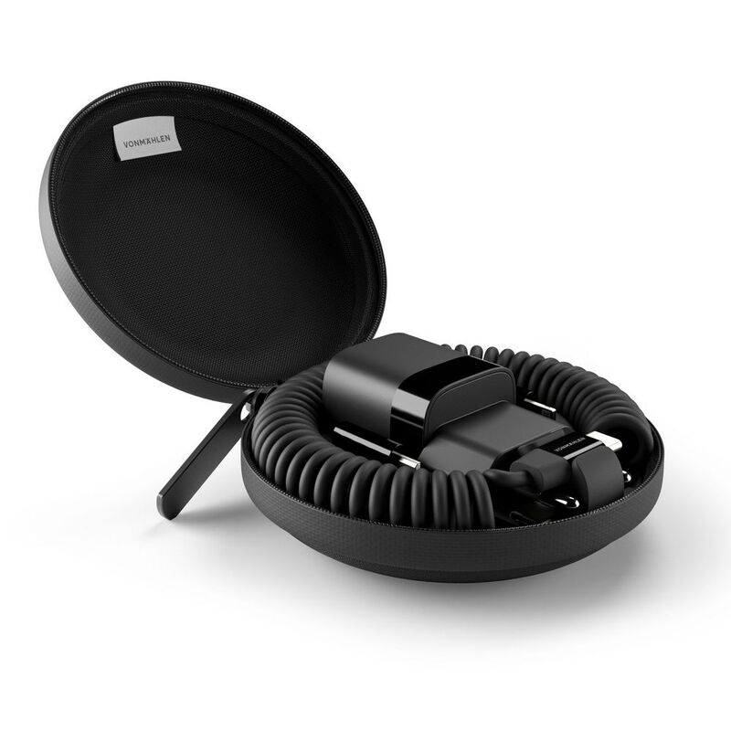 Зарядное устройство Vonmahlen Allroundo GaN, черное арт.20766.30