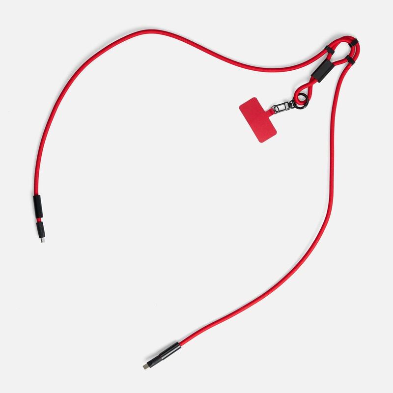Кабель-ланьярд energyFlex Power Delivery 60 Вт, красный арт.20237.50