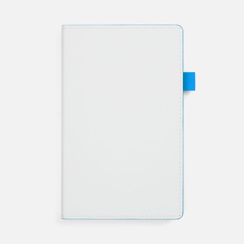 Ежедневник White Shall, недатированный, бело-голубой арт.15751.14