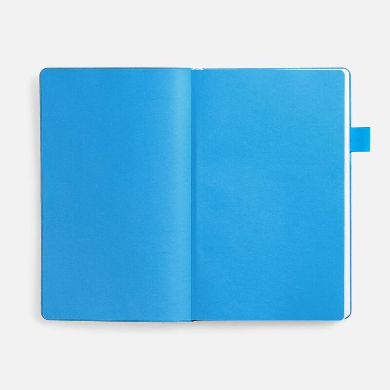 Ежедневник White Shall, недатированный, бело-голубой арт.15751.14