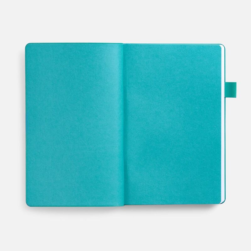 Ежедневник White Shall, недатированный, бело-бирюзовый арт.15751.49