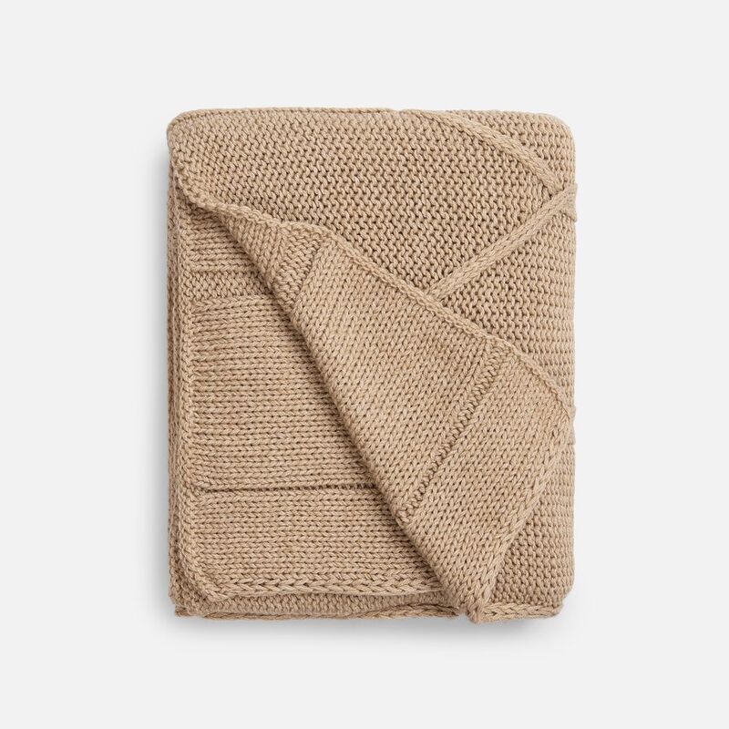 Плед Curve Verve, бежевый меланж арт.20706.12