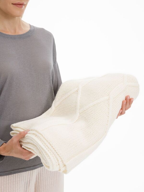 Плед Curve Verve, молочно-белый арт.20706.60