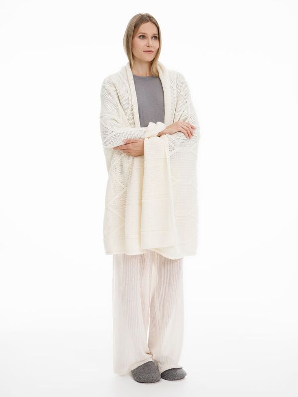 Плед Curve Verve, молочно-белый арт.20706.60