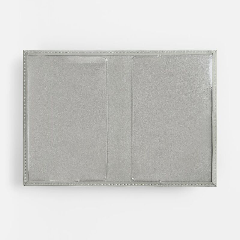 Обложка для паспорта Shall, ver. 2, серая арт.17677.11