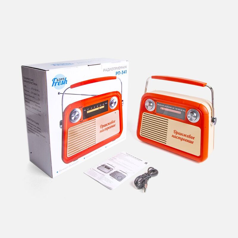 Радиоприемник &laquo;Fresh РП-341&raquo;, оранжевый арт.18379.20
