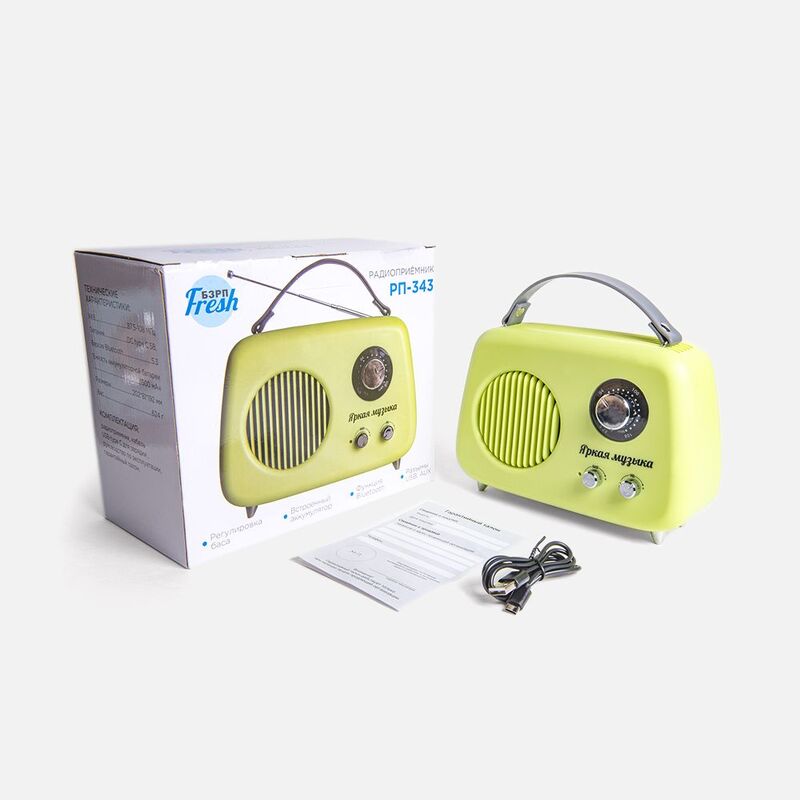 Радиоприемник &laquo;Fresh РП-343&raquo;, зеленый арт.18380.90