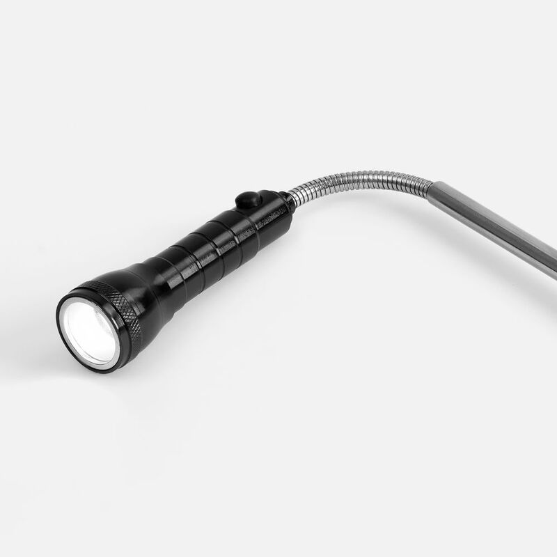 Телескопический фонарь с магнитом Flexion, ver.2, черный арт.12385.31