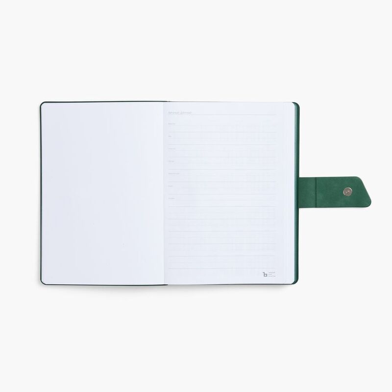 Ежедневник Boom, недатированный, черный с зеленым арт.15768.39