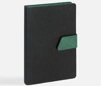 Ежедневник Boom, недатированный, черный с зеленым арт.15768.39