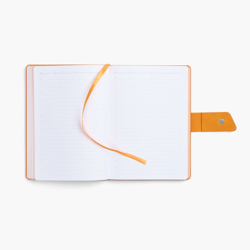 Ежедневник Boom, недатированный, черный с оранжевым арт.15768.32