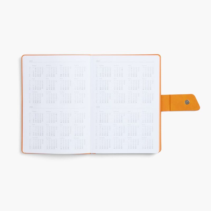 Ежедневник Boom, недатированный, черный с оранжевым арт.15768.32