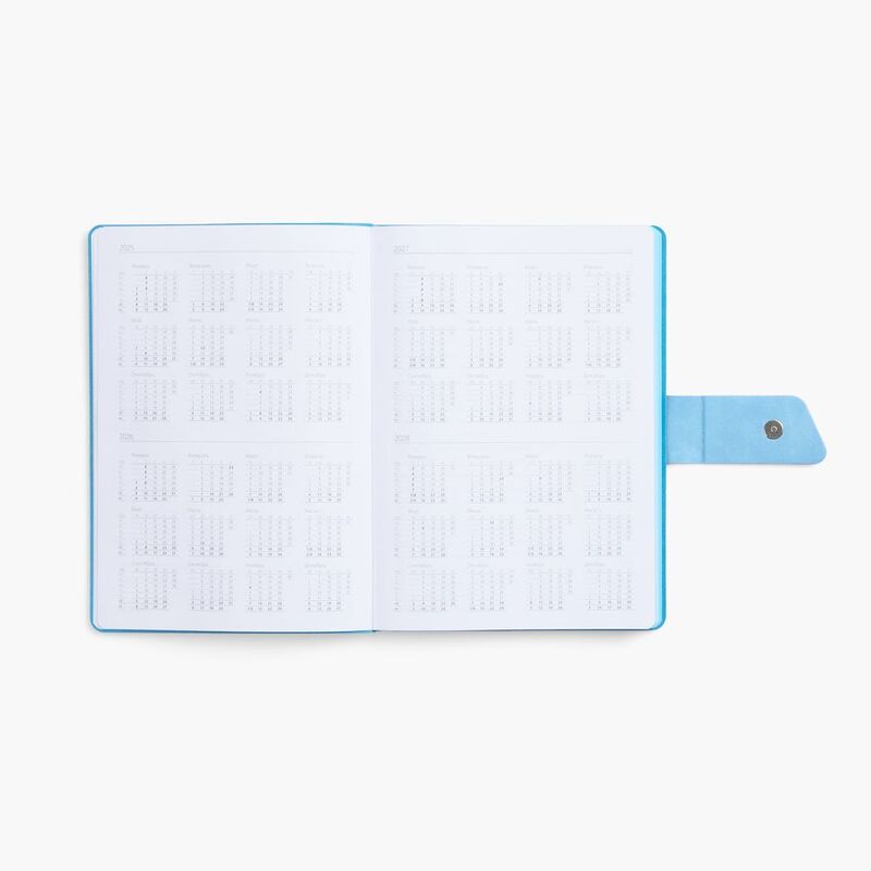 Ежедневник Boom, недатированный, черный с голубым арт.15768.14