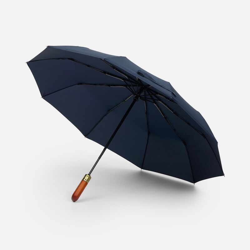 Зонт складной Cloudburst в подарочной упаковке, темно-синий арт.17192.40