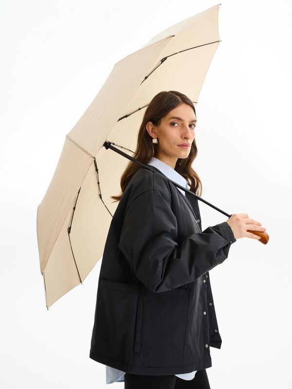 Зонт складной Cloudburst в подарочной упаковке, бежевый арт.17192.00