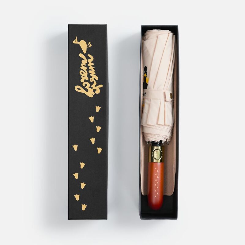 Зонт складной Cloudburst в подарочной упаковке, бежевый арт.17192.00