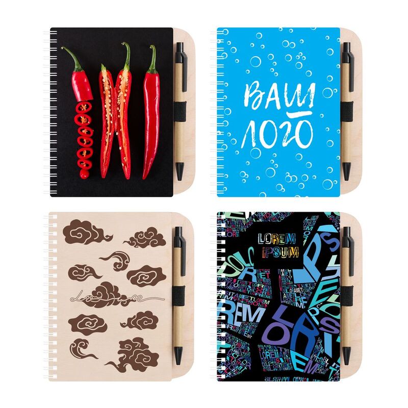 Блокнот на пружине Woodpad на заказ арт.18480.01