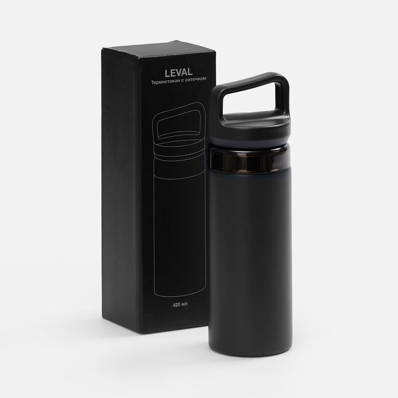 Термостакан Leval с ситечком, черный арт.19921.30