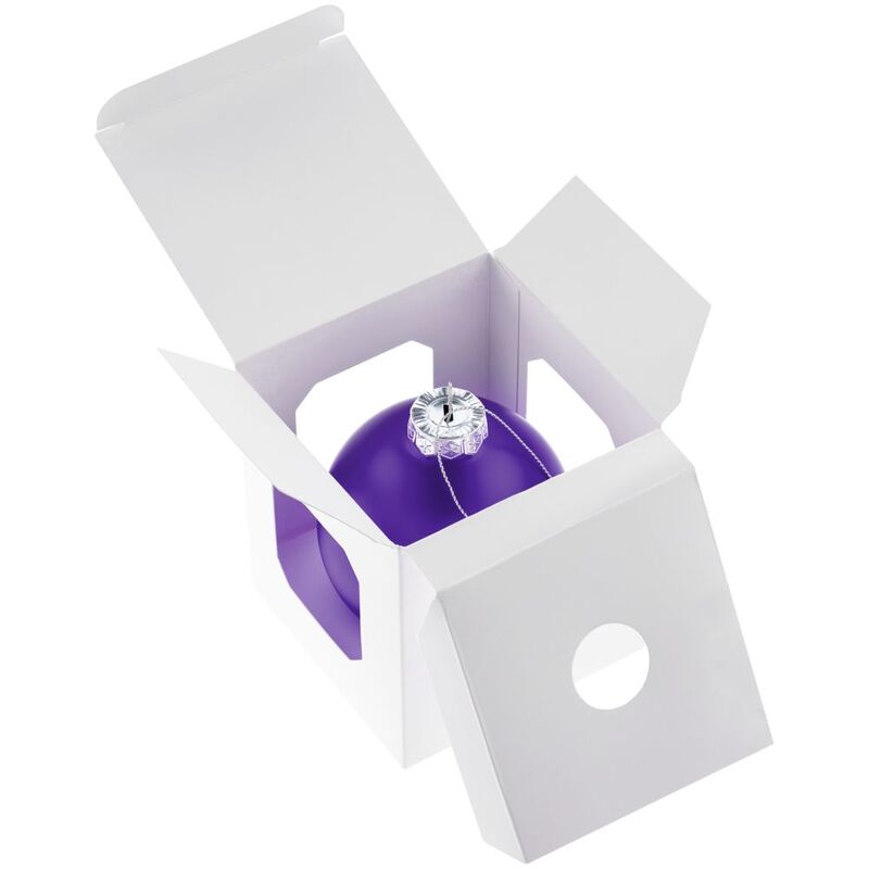 Елочный шар Finery Matt, 8 см, матовый фиолетовый арт.17663.70