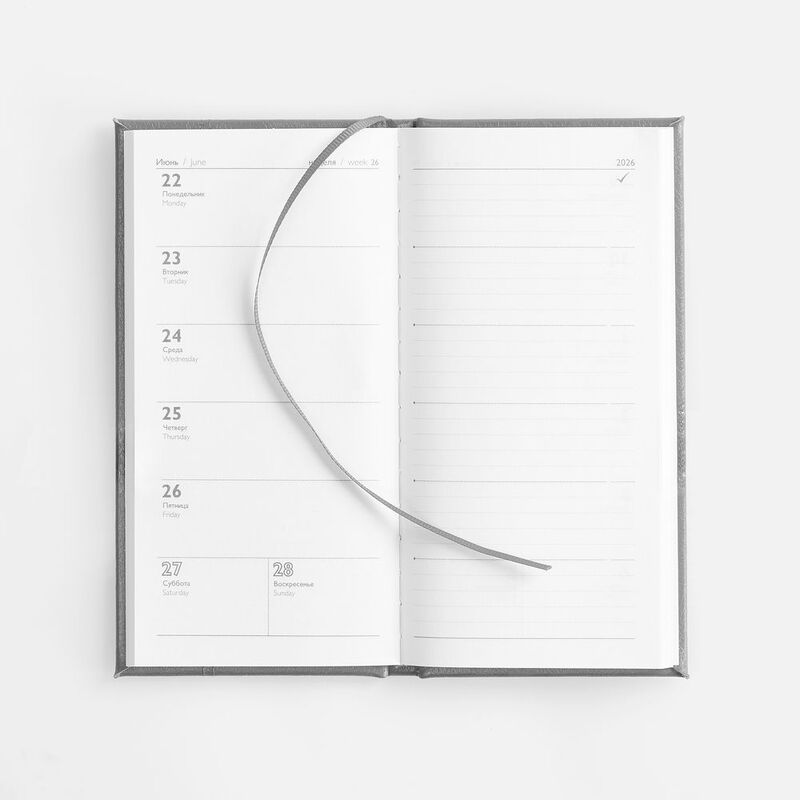 Еженедельник Baza, датированный, серый арт.18295.10