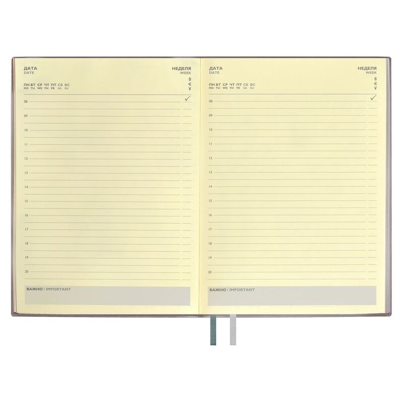 Ежедневник Avila, недатированный, серый арт.18298.10