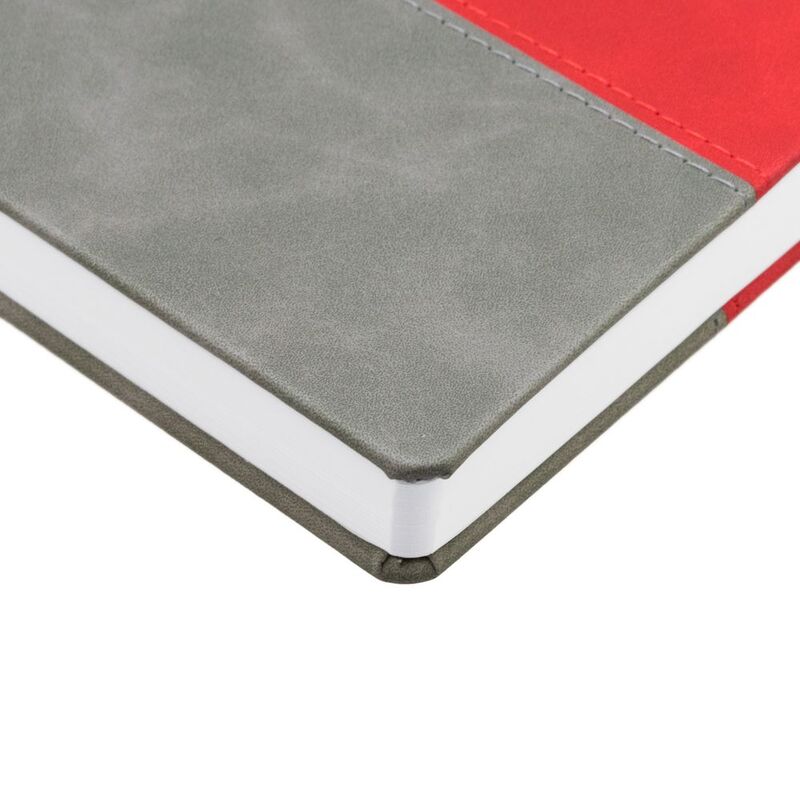 Ежедневник Horizon, недатированный, серый с красным арт.21172.15