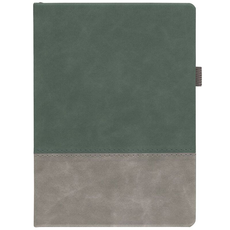 Ежедневник Horizon, недатированный, серый с зеленым арт.21172.19