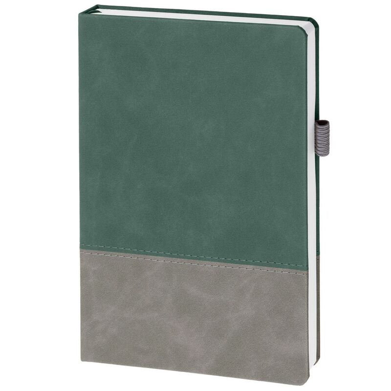 Ежедневник Horizon, недатированный, серый с зеленым арт.21172.19