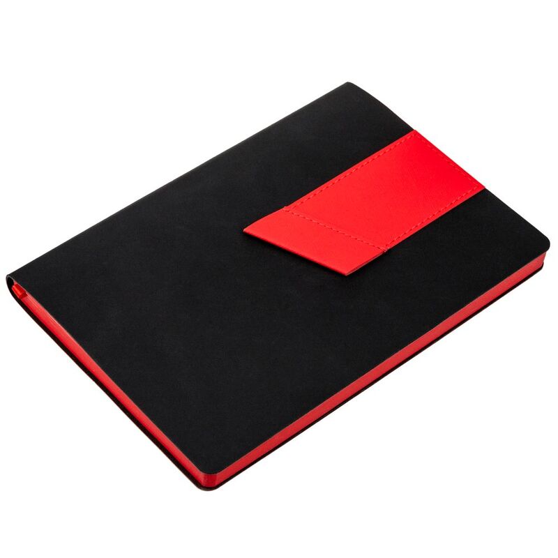 Ежедневник Bookmark, недатированный, черный с красным арт.21180.35