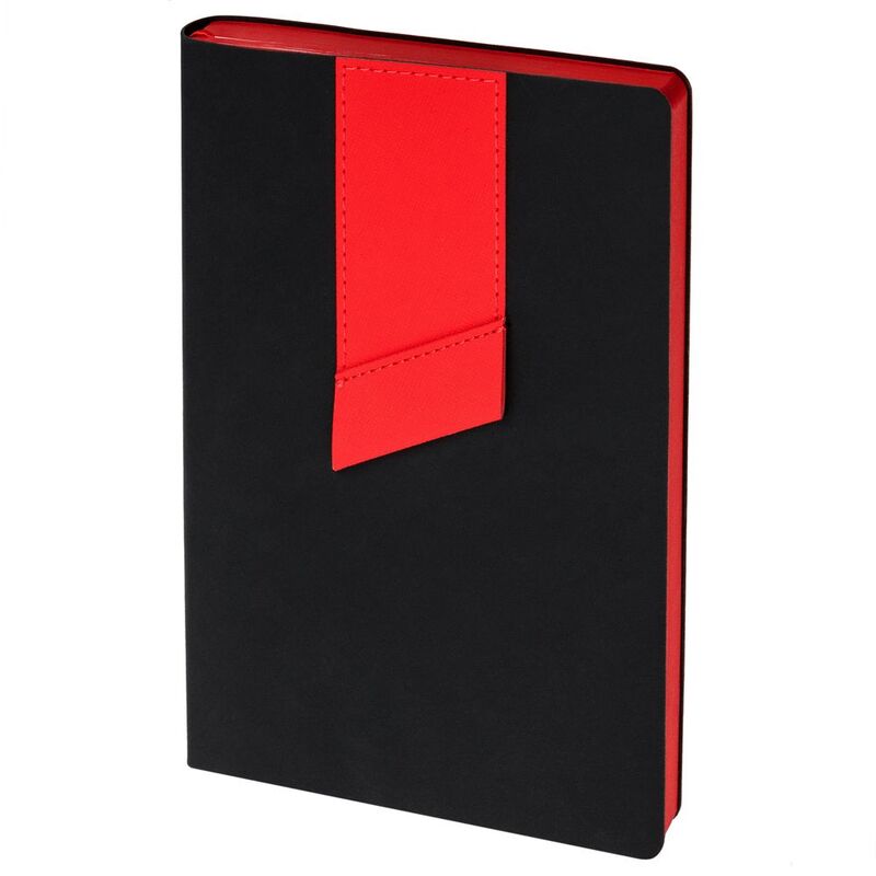 Ежедневник Bookmark, недатированный, черный с красным арт.21180.35