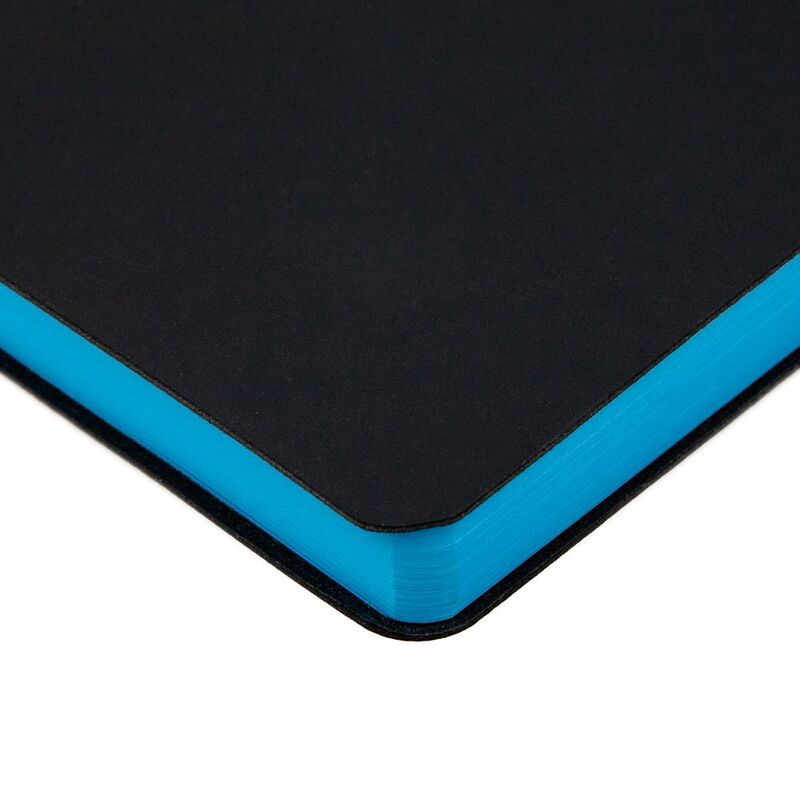 Ежедневник Bookmark, недатированный, черный с голубым арт.21180.14