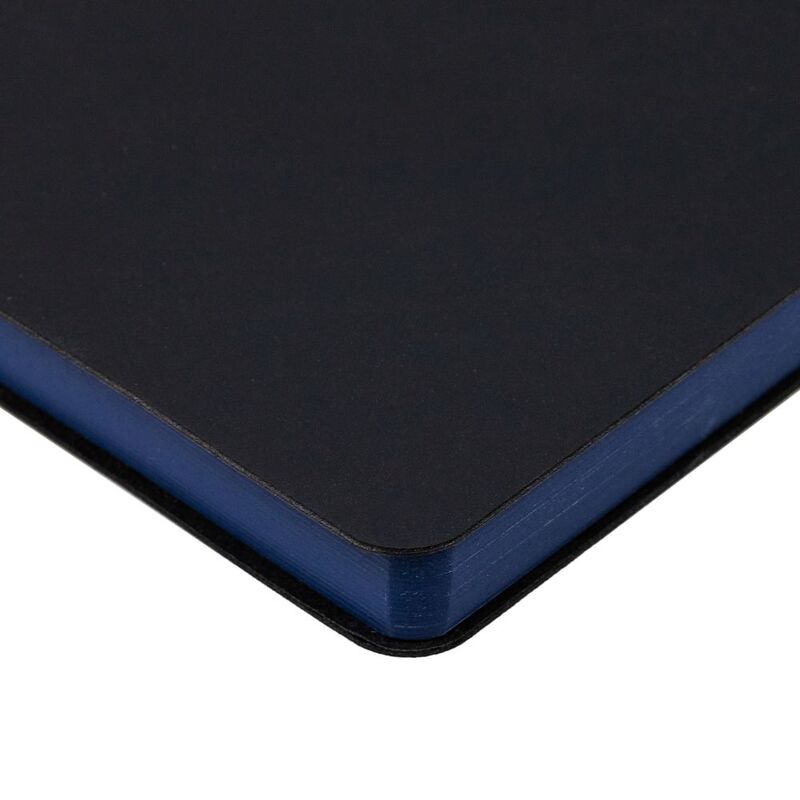 Ежедневник Bookmark, недатированный, черный с синим арт.21180.34