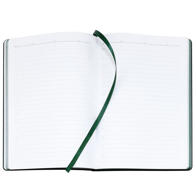 Ежедневник Bookmark, недатированный, черный с зеленым арт.21180.39