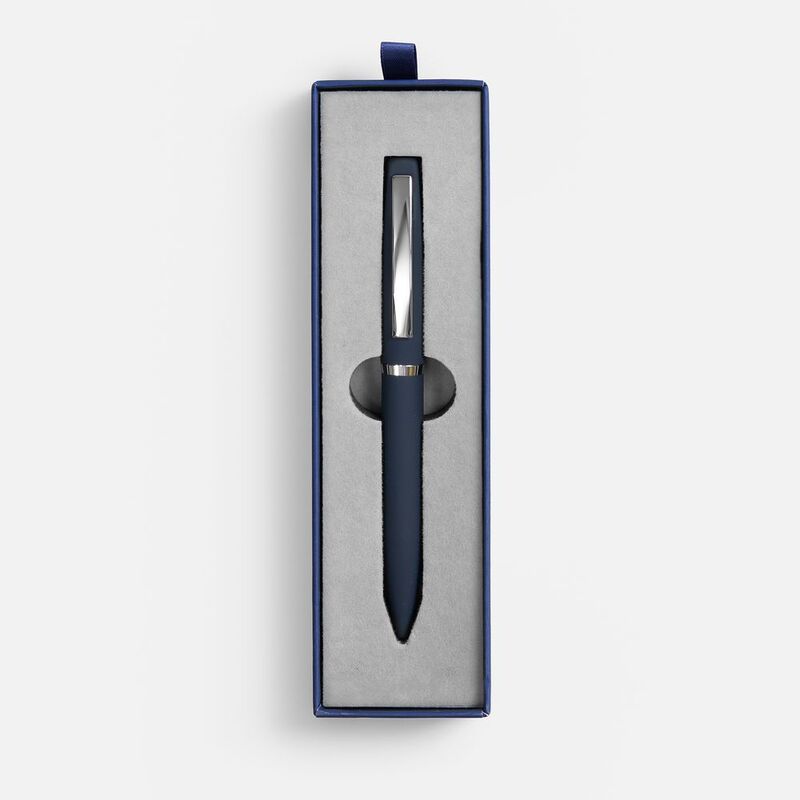 Ручка шариковая Bolt Soft Touch в футляре, синяя арт.21072.40