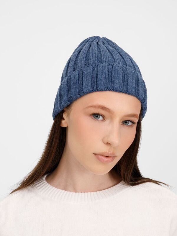 Шапка Metelitsa, синий меланж (джинс) арт.19242.45
