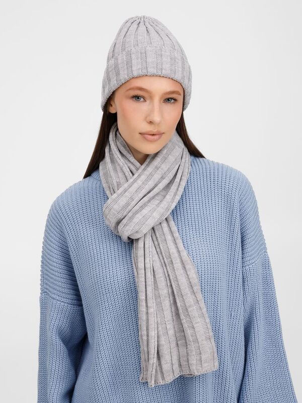 Шарф Metelitsa, серебристо-серый меланж арт.19243.31