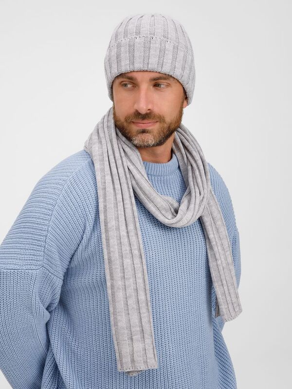 Шарф Metelitsa, серебристо-серый меланж арт.19243.31