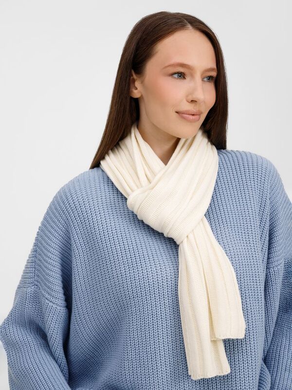 Шарф Metelitsa, белый (молочный) арт.19243.61