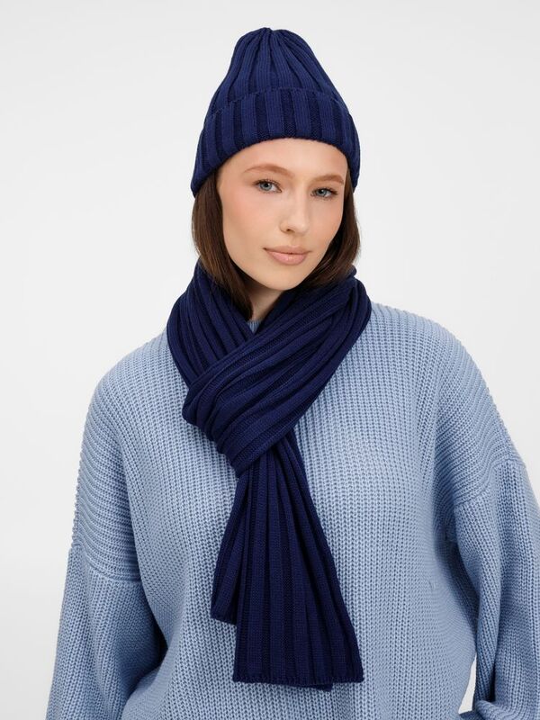 Шарф Metelitsa, темно-синий (сапфир) арт.19243.41