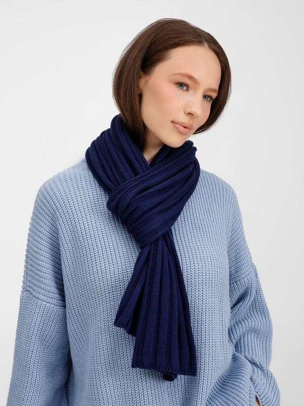Шарф Metelitsa, темно-синий (сапфир) арт.19243.41