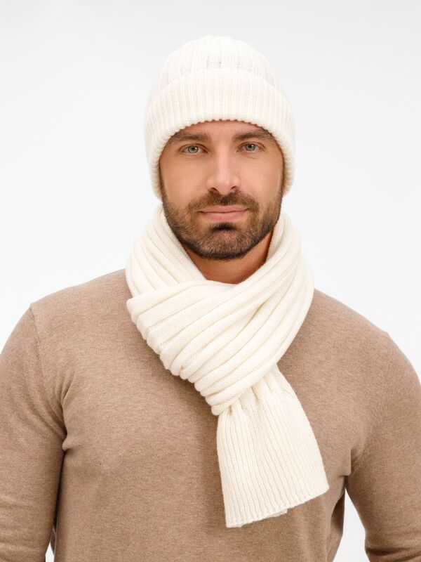 Шапка Bellish, белая (ванильная) арт.19244.61