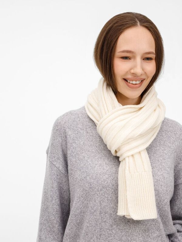 Шарф Bellish, белый (ванильный) арт.19245.61