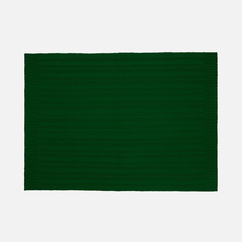 Плед Remitti, глубокий зеленый арт.19246.93