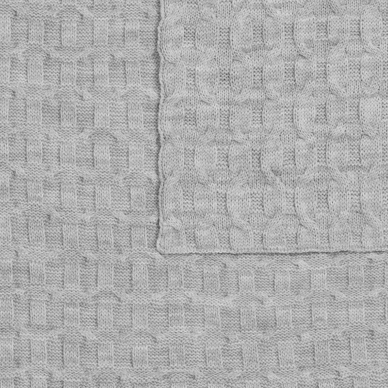 Плед Braidera, серебристо-серый меланж арт.19247.31