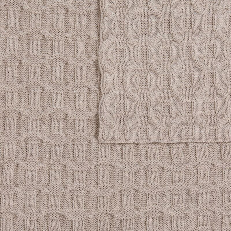 Плед Braidera, бежевый меланж арт.19247.13